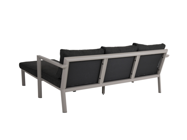 Brafab Delia Diwan Loungesofa,Aluminium Khaki, inkl. Polster