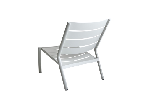 Brafab Delia Loungesessel, Aluminium hellgrau, stapelbar