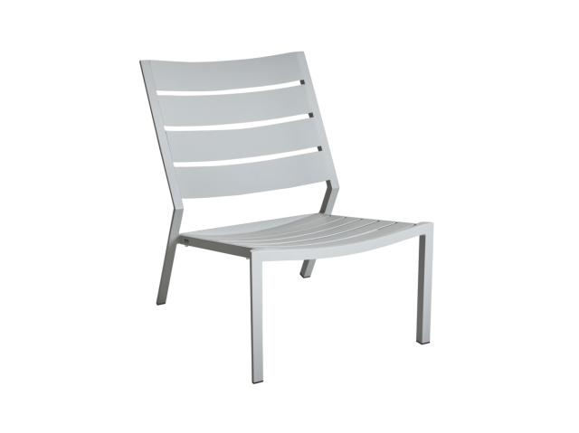 Brafab Delia Loungesessel, Aluminium hellgrau, stapelbar