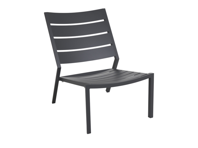 Brafab Delia Loungesessel, Aluminium Antrazit, stapelbar