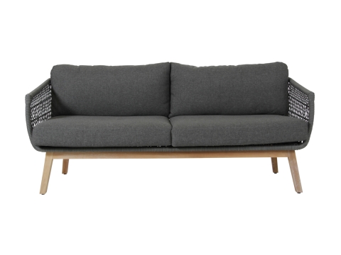 Brafab Kenton 3-Sitzer Sofa 194cm mit Polstern, R&uuml;cken-Seitenteile geflochten