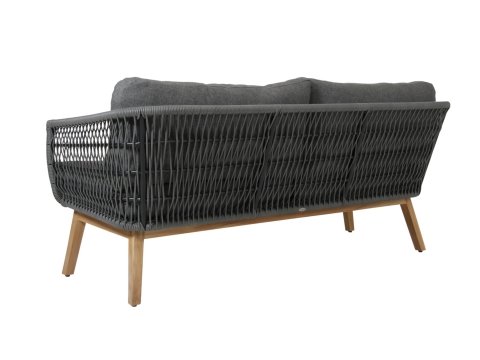Brafab Kenton 3-Sitzer Sofa 194cm mit Polstern, R&uuml;cken-Seitenteile geflochten