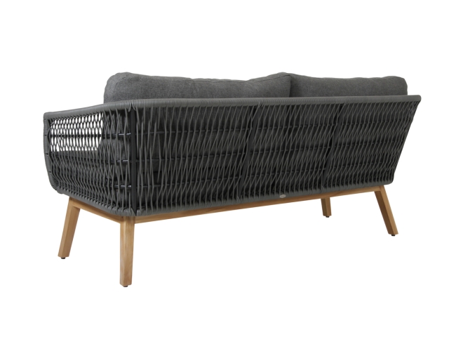 Brafab Kenton 3-Sitzer Sofa 194cm mit Polstern, R&uuml;cken-Seitenteile geflochten