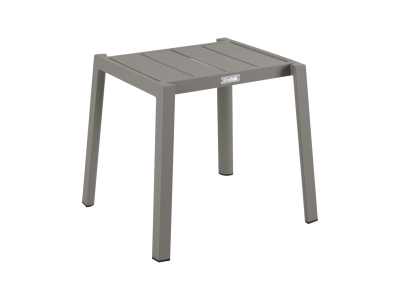 Brafab Delia Beistelltisch 45x40x39cm, Aluminium Khaki, stapelbar Brafab Delia Beistelltisch 45x40x39cm, Aluminium Khaki, stapelbar