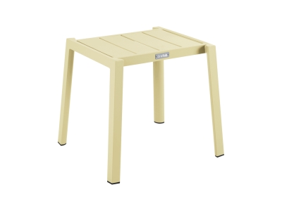 Brafab Delia Beistelltisch 45x40x39cm, Aluminium Lemon, stapelbar