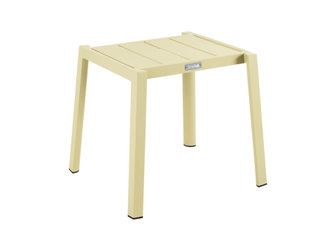 Brafab Delia Beistelltisch 45x40x39cm, Aluminium Lemon, stapelbar