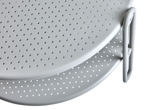 Brafab Blixt Loungetisch Aluminium hellgrau, 65cm