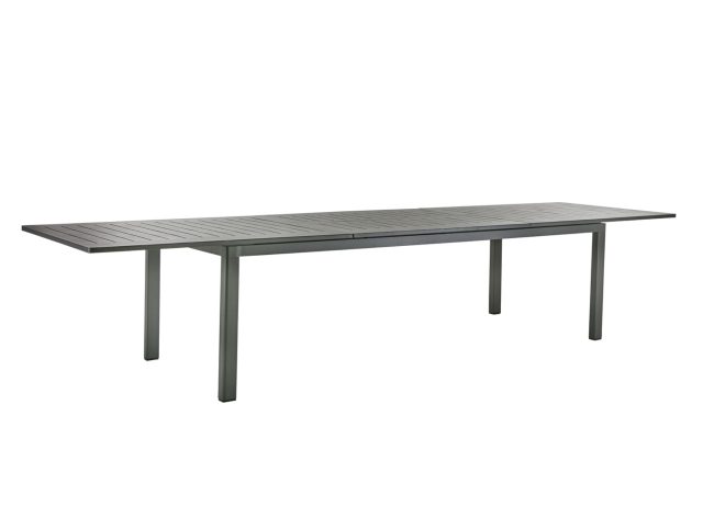 Brafab Lomma XL Ausziehtisch Aluminium anthrazit 260-380x100cm