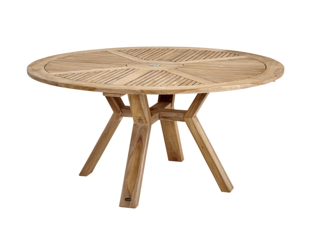 Brafab Circus Tisch rund 150cm aus massivem Teakholz natur