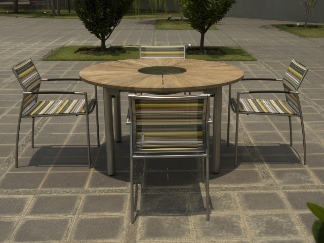 Zebra Gartenm&ouml;bel-Set Rovex mit Ausziehtisch Catax