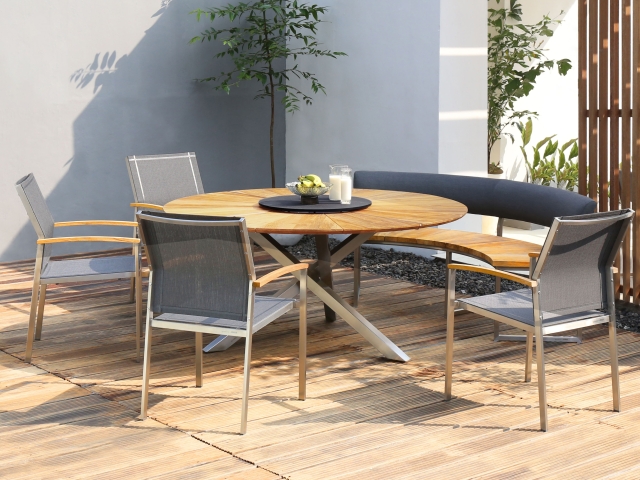 Zebra Gartenm&ouml;bel-Set Setax-Oryx Edge-Onyx