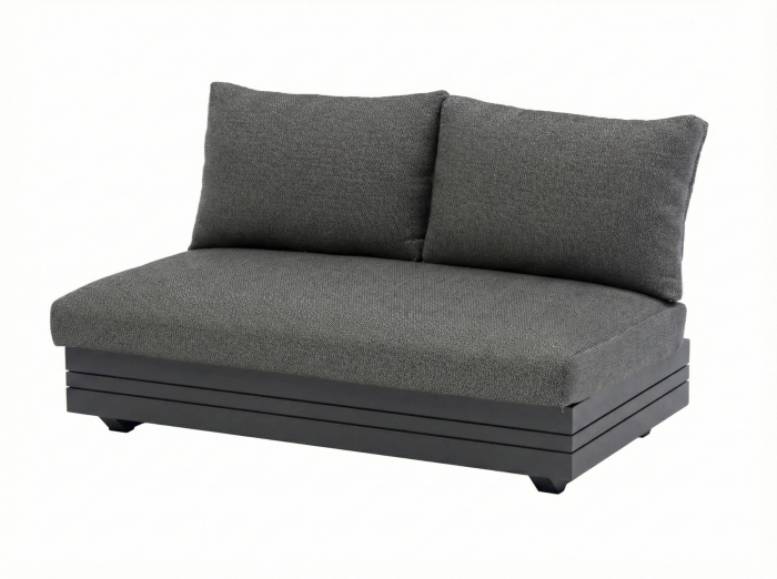 Zebra Cubo Neo Lounge 2-Sitzer graphite 132 x 81 x 76 cm inkl. Polster