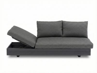 Zebra Cubo Neo Lounge 3-Sitzer graphite 198 x 81 x 76 cm inkl. Polster