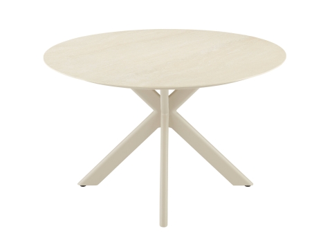 Zebra Mantis Tisch 120x120x74cm light taupe