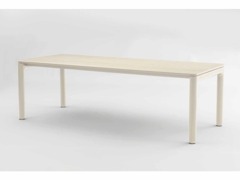 Zebra Vero Tisch 240x100x75cm light taupe