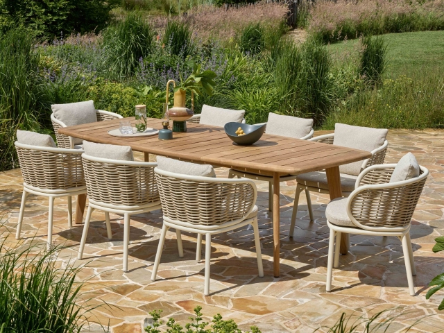 Apple Bee Martinique Dining Tisch 250x110cm Teakholz