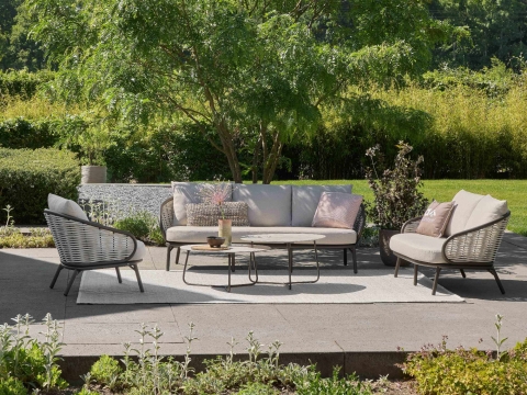 Apple Bee Pine Key Loungetisch Set bronze