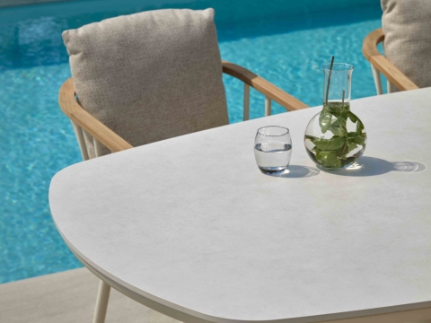 Apple Bee Condor-Melville 220x110cm Dining-Set 3 Oyster