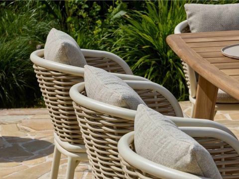 Apple Bee Pine Key-Martinique Dining Set 1 oyster