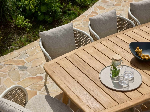 Apple Bee Pine Key-Martinique Dining Set 1 oyster