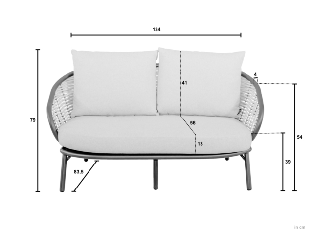 Apple Bee Pine Key Lounge Set 1 oyster