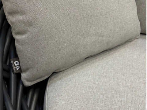 Apple Bee Cocoon Lounge Chair Black wash 130x130x92cm