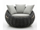 Apple Bee Cocoon Lounge Chair Black wash 130x130x92cm