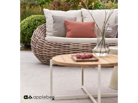Apple Bee Cocoon-Condor Lounge-Gruppe Boucle cream ca. 496x260cm