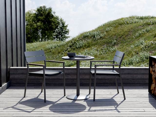 Royal Garden Norland Stapelsessel anthrazit