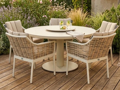 Apple Bee Milou-Melville Dining-Set 2 Oyster ca. 308cm Durchmesser