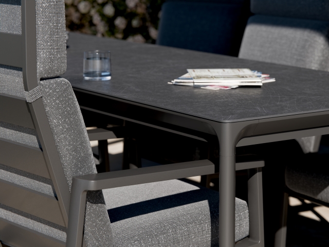 Royal Garden Nomad Gartentisch Anthrazit 208x100x75cm