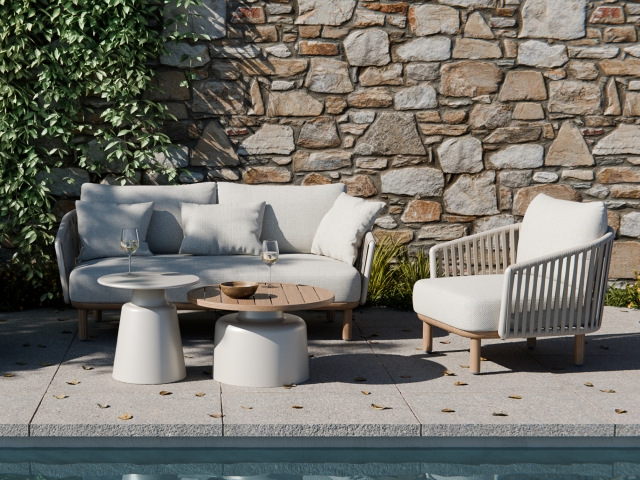 Royal Garden Vila Nova 2-Sitzer Loungesofa sand